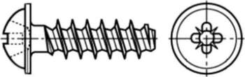 BOSSARD Screw; for plastic; 2.5x10