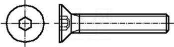 BOSSARD Screw; M5; M5x30; Head: countersunk