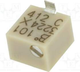 BOURNS Potentiometer: mounting; 100Ω; multiturn; 250mW
