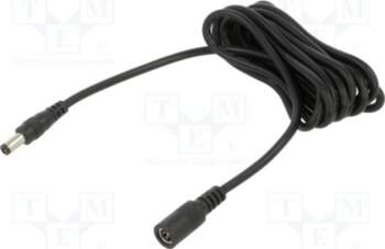 Cable; 2x0.5mm2; DC 5,5/2