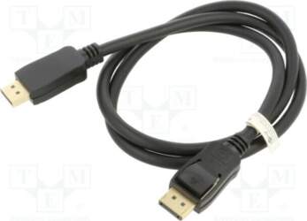 Cable; DisplayPort plug,both sides; 1m