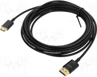 Cable; HDMI plug,mini HDMI plug