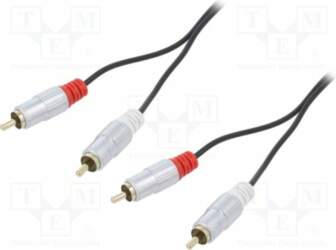 Cable; RCA plug x2,both sides