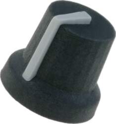 CLIFF Knob; with pointer; rubber,plastic