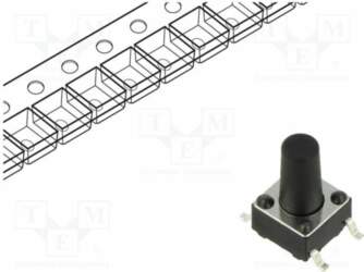 CONNFLY Microswitch TACT; SPST; Pos: 2