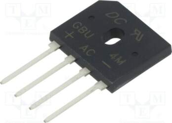 DC COMPONENTS Bridge rectifier: single-phase; Urmax: