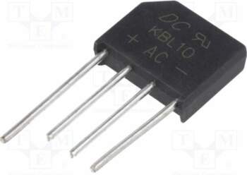 DC COMPONENTS Bridge rectifier: single-phase; Urmax:
