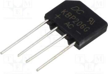 DC COMPONENTS Bridge rectifier: single-phase; Urmax: