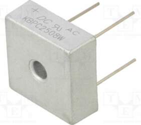 DC COMPONENTS Bridge rectifier: single-phase; Urmax: