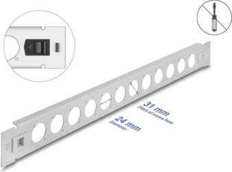 Delock 19" D-Type Patch Panel 12