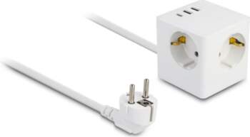 Delock Extension Socket Cube 3-way with