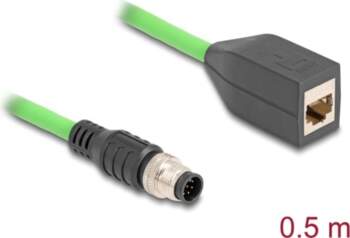 Delock M12 Cable A-coded 8 pin