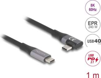 Delock USB 40 Gbps cable angled