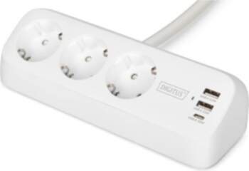 Digitus 3-way office socket strip with