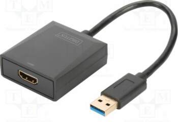DIGITUS Adapter; HDMI socket,USB A