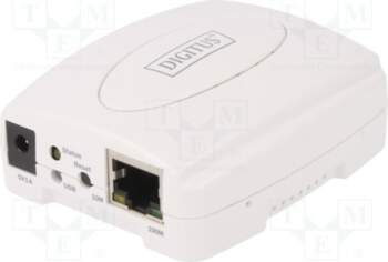DIGITUS Print server; DC,RJ45 socket