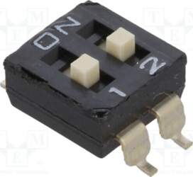 DIPTRONICS Switch: DIP-SWITCH; Poles number: 2