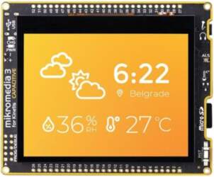 Display: TFT; 3.5"; 320x240; Illumin: