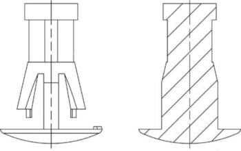 DREMEC Assembly stud; polyamide 66; L: