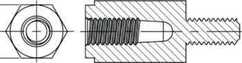 DREMEC Spacer sleeve; hexagonal; polyamide 66