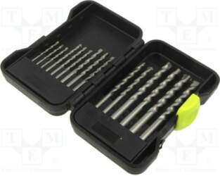 Drill bit-kit; for concrete; plastic cassette