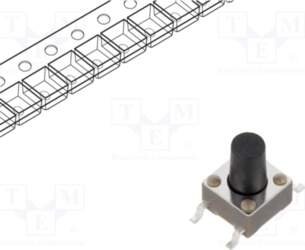 E-SWITCH Microswitch TACT; SPST-NO; Pos: 2