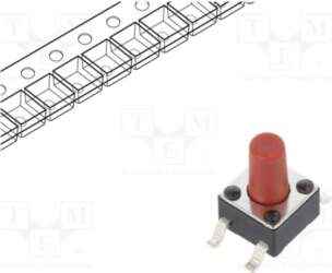 E-SWITCH Microswitch TACT; SPST; Pos: 2