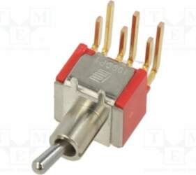 E-SWITCH Switch: toggle; Pos: 2; DPDT
