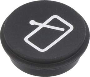 EAO Button; round; Ø21mm; black; 09
