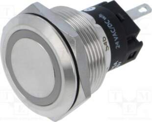 EAO Indicator: LED; flat; white; 24VDC