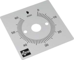 FAUCIGNY INSTRUMENTS Scale for mechanical timer
