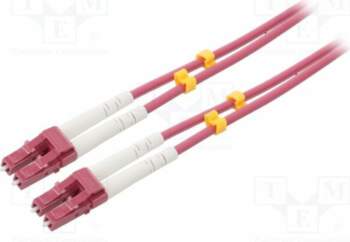 Fiber patch cord; OM4; LC/UPC,both
