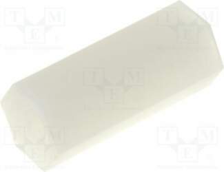 FIX&FASTEN Screwed spacer sleeve; hexagonal; polyamide