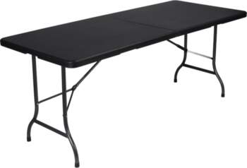 FOLD-IN-HALF TABLE - RATTAN PATTERN -