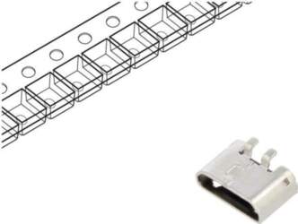 GCT Connector: USB B micro; socket