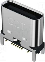 GCT Connector: USB C; socket; SMT