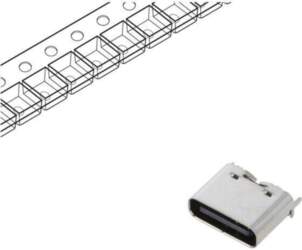 GCT Connector: USB C; socket; SMT