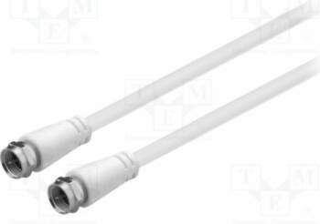 GOOBAY Cable; 1m; F plug,both