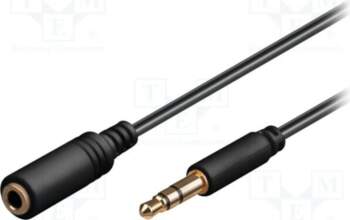 GOOBAY Cable; Jack 3.5mm 3pin