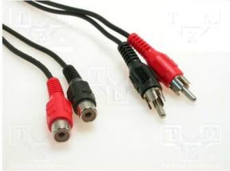 GOOBAY Cable; RCA socket x2,RCA