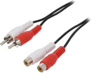 GOOBAY Cable; RCA socket x2,RCA