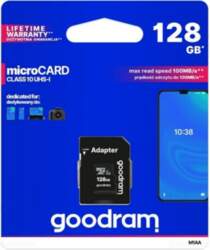 GOODRAM Memory card; microSDXC; 128GB; Class