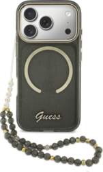 Guess IML Glitters Script Strap MagSafe