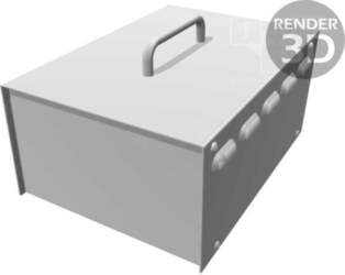 HAMMOND Enclosure: with panel; vented; 518
