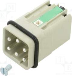 HARTING Connector: HDC; contact insert; male