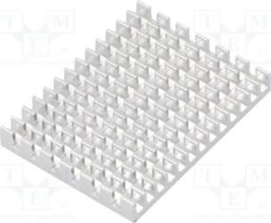 Heatsink: extruded; grilled; Raspberry Pi; silver