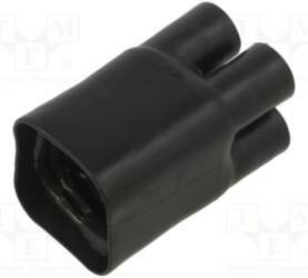 HELLERMANNTYTON Cable breakout; black; crosslinked polyolefin