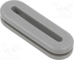 HELLERMANNTYTON Grommet; PVC; grey; Panel thick: