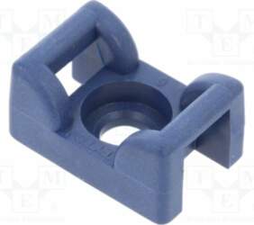HELLERMANNTYTON Holder; screw; blue; cable ties