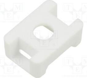 HELLERMANNTYTON Holder; screw; polyamide; UL94V-2; white